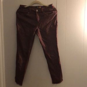 Royalty For Me women’s burgundy jeans